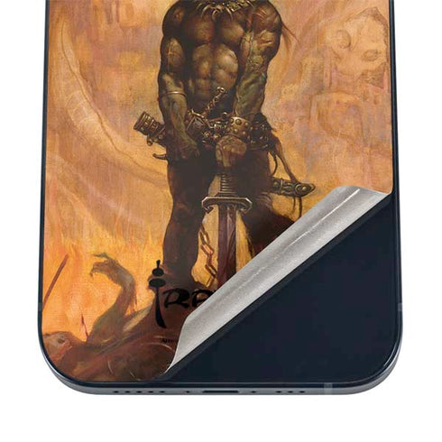 Barbarian by Frazetta iPhone 16 Skin